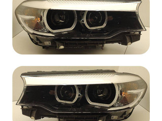 фара BMW 5 серия G30/G31 G30 2018, 3.0 л., B57 D30 A, дизель, АКПП, синий, седан, полный привод, правый руль, 7439186, 7439185
