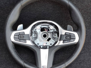 руль BMW 5 серия G30/G31 G30 2018, 2.0 л., B48 B20 A, бензин, АКПП, синий, седан, задний привод, правый руль