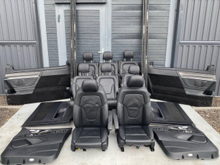 салон (комплект сидений) Mercedes-Benz V-Класс W447 [рестайлинг] W447 2024, 2.0 л., OM 654.920, дизель, АКПП, черный обсидиан металлик mb 9197, микроавтобус, задний привод