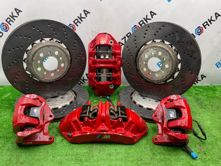 комплект тормозов BMW M3 G80/G81 G80 2023, 3.0 л., S58B30A, бензин, АКПП, c4g, седан, полный привод, правый руль, 8093730, 8093729, 8093709, 8093710