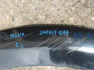 накладка колесной арки Toyota Hilux 7 поколение [2-й рестайлинг] 2012, 2.5 л., 2KD-FTV, дизель, АКПП, пикап