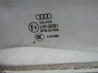 стекло двери задней левой Audi A6 4F/C6 [рестайлинг] 2008, универсал