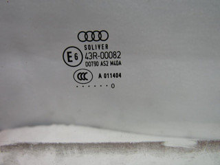 стекло двери задней левой Audi A5 8T 2010