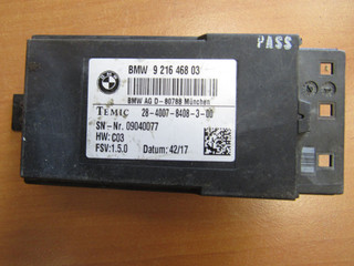 блок управления сиденьем BMW 5 серия F07/F10/F11 2009, 9216468