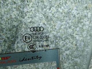 стекло двери передней левой Audi A6 4B/C5 [рестайлинг] 2001