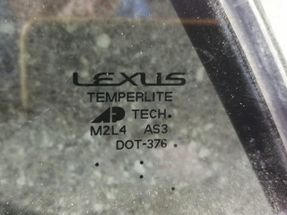 стекло двери задней левой Lexus RX 2 поколение 2006