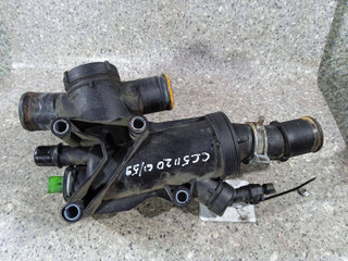 корпус термостата Citroen C5 2 поколение (2008 - 2017), 2.0 л., HDi, RH01 (10DYZA), дизель, 9656182980