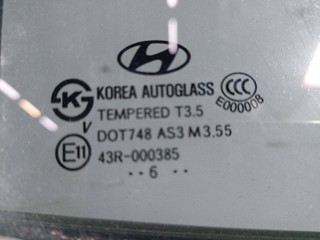 стекло двери задней правой Hyundai Santa Fe 2 поколение (CM) (2005 - 2010)