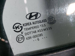 стекло двери задней правой Hyundai Santa Fe 2 поколение (CM) (2005 - 2010)