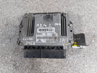 блок управления двигателем Hyundai Santa Fe 2 поколение (CM) (2005 - 2010), 2.2 л., CRDi, D4EB, дизель, полный привод, 39113-27825, 0281013584