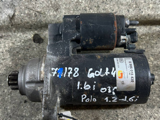 стартер Volkswagen Golf 4 поколение (1997 - 2006), 1.6 л., i, BAD, бензин, 5МКПП, передний привод, 0986018430, 0986XA2324