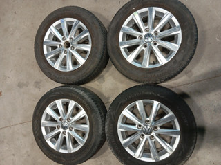 диск литой Volkswagen Jetta 6 поколение (2010 - 2015), 1.4 л., гибрид, 5C0601025Q