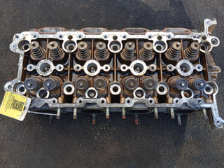головка блока цилиндров Porsche Cayenne 955 (2002 - 2007), 4.5 л., M 48.50, бензин, АКПП