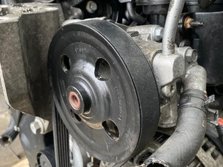 насос гидроусилителя руля Land Rover Freelander 2 поколение 2007, 2.2 л., 224DT, дизель, МКПП, 6G913A696EE