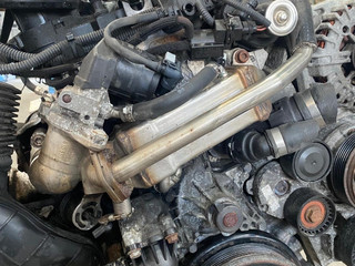 охладитель EGR / Радиатор EGR BMW 3 серия E92/E93 [рестайлинг] 2012, 3.0 л., N57 D30 A, дизель, АКПП, задний привод, правый руль, 7805446, 11717805446