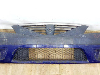 бампер передний Dacia Logan 1 поколение 2007, 1.5 л., DCi, K9K 792, дизель, 5МКПП, синий, седан, передний привод, 6001549312, 8200825158