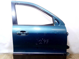 стекло двери передней правой Hyundai Santa Fe 1 поколение (SM) [рестайлинг] 2004, зелёный
