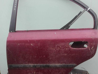 замок двери задней левой Mitsubishi Carisma 1 поколение 1996, красный, хетчбэк 5 дв.