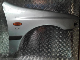 крыло переднее правое Mazda 323 BJ 1998, серый, POKRASKA, KUZOVNOI, REMONT, LYUBOI, SLOZHNOSTI.
