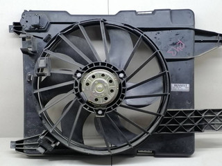 вентилятор радиатора Renault Megane 2 поколение BM0B 2003, 1.4 л., i, K4J 730, бензин, 5МКПП, серебристый, хетчбэк 5 дв., передний привод, 8200151464