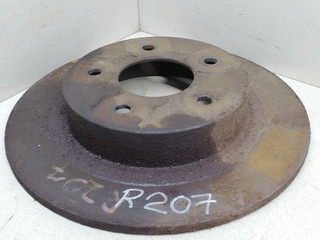 диск тормозной задний Nissan Almera Tino V10 2001, 2.2 л., DCi, YD22DDTi, дизель, 5МКПП, серебристый, минивэн, передний привод, 432064U103