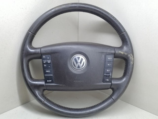 подушка безопасности водителя Volkswagen Touareg 1 поколение [рестайлинг] 2008, 3.6 л., BHK, бензин, АКПП, чёрный, внедорожник 5 дв., полный подключаемый привод, 7L6880201EG