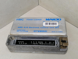 Блок управления ABS/ESP Hyundai Accent 1 поколение [рестайлинг] 1998, 1.3 л., i, бензин, АКПП, бордовый, хетчбэк 5 дв., передний привод, 95661-22000