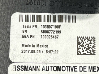 обшивка стойки центральной правой Tesla Model X 1 поколение 2017, электро, белый, 1035971-90-F