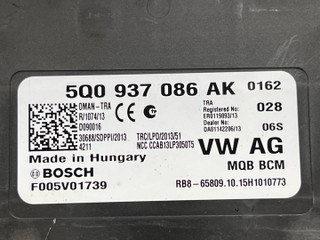 Блок управления BCM (Body Control Module) Volkswagen Passat B8 2016, 2.0 л., дизель, универсал, передний привод, правый руль, 5Q0937086AK