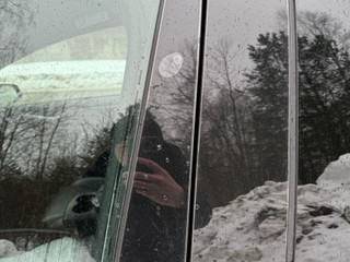 камера бокового обзора Tesla Model X 1 поколение [рестайлинг] 2022, электро, синий, полный привод
