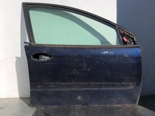 дверь передняя правая Citroen C5 1 поколение 2002, 2.2 л., дизель, АКПП, синий, универсал