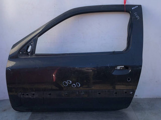 дверь передняя левая Renault Clio 2 поколение [2-й рестайлинг] 2003, black, хетчбэк 3 дв.