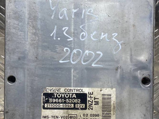 блок управления двигателем Toyota Yaris P1 2002, 1.3 л., бензин, МКПП, 89661-52082, 211000-5992