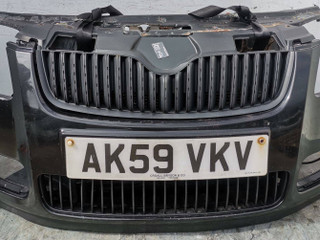 передняя часть (ноускат) Skoda Roomster 1 поколение 2009, 1.4 л., BNM, дизель, 5МКПП, минивэн