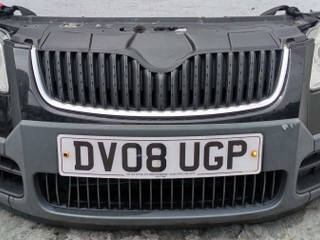 передняя часть (ноускат) Skoda Roomster 1 поколение 2009, 1.9 л., BSW, дизель, 5МКПП, фургон