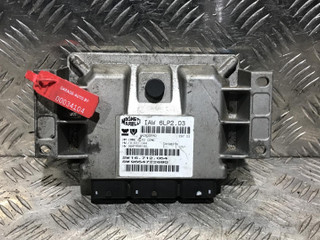 блок управления двигателем Peugeot 206 1 поколение [рестайлинг] 2006, 1.4 л., бензин, МКПП, хетчбэк 5 дв., 6LP2.03, 16.631.044, 9647498180, 16.712.054, 9654722680