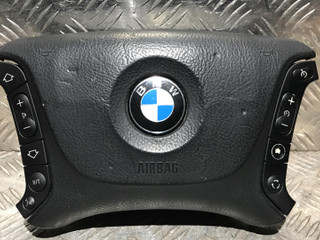 подушка безопасности водителя BMW 5 серия E39 [рестайлинг] 2001, 2.5 л., M57 D25 (256D2), дизель, 5МКПП, черный, универсал, 33675374301K, 565216806