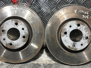 диск тормозной передний Fiat Stilo 1 поколение 2002, 1.8 л., 192 A4.000, бензин, 5МКПП, хетчбэк 5 дв.