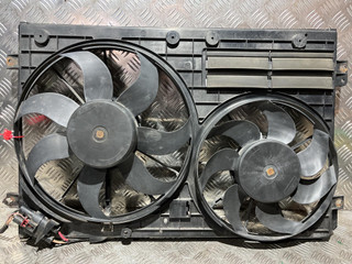 вентилятор радиатора Volkswagen Passat CC 1 поколение 2011, 2.0 л., дизель, 6МКПП, седан, 1K0121207BC, 1K0121205AD