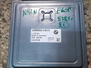 блок управления двигателем BMW 5 серия E60/E61 [рестайлинг] 2008, 3.0 л., N52 B30 BF, бензин, АКПП, седан, 12147576297