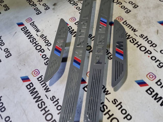 комплект накладок на пороги (внутренние) BMW X6 F16 2018, 5.0 л., дизель, АКПП, 416 carbon schwarz, полный привод, правый руль, 7370423, 7341049
