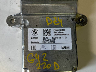 блок AirBag BMW 2 серия G42 2022, 2.0 л., B47 D20 B, дизель, АКПП, купе, задний привод, 65775A1FC43, 5A1FC43