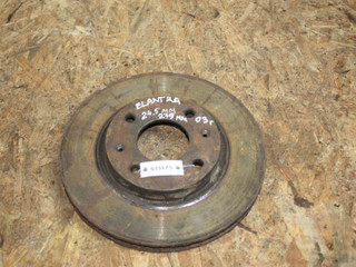 диск тормозной передний Hyundai Elantra XD (2000 - 2003), 2.0 л., дизель