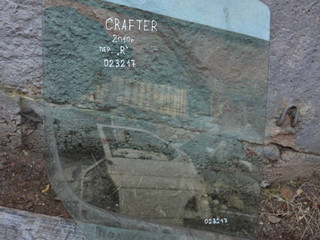 стекло двери передней правой Volkswagen Crafter 1 поколение 2009, 2.5 л., дизель, МКПП, 43R001025