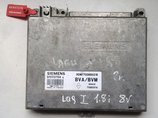 блок управления двигателем Renault Laguna 1 поколение 1996, 1.8 л., бензин, хетчбэк 5 дв., 7700873714