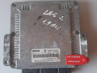 блок управления двигателем Renault Laguna 2 поколение (2001 - 2005), 1.9 л., дизель, 0281011101, 8200095416