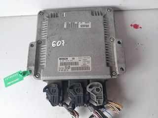 блок управления двигателем Peugeot 607 1 поколение (2000 - 2004), 0281010975, 9646466280, 9640938180