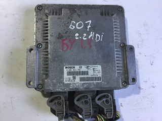блок управления двигателем Peugeot 607 1 поколение 2002, 2.2 л., дизель, 0281011781