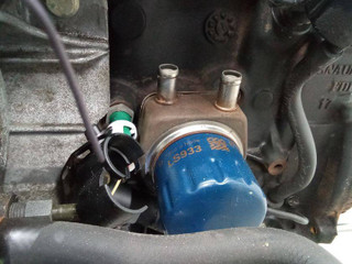 теплообменник масляного фильтра Renault Scenic 1 поколение [рестайлинг] 2002, 1.9 л., дизель, МКПП