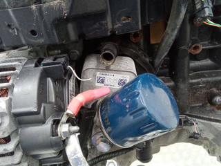 теплообменник масляного фильтра Renault Megane 3 поколение 2013, 1.5 л., дизель, 8200779744